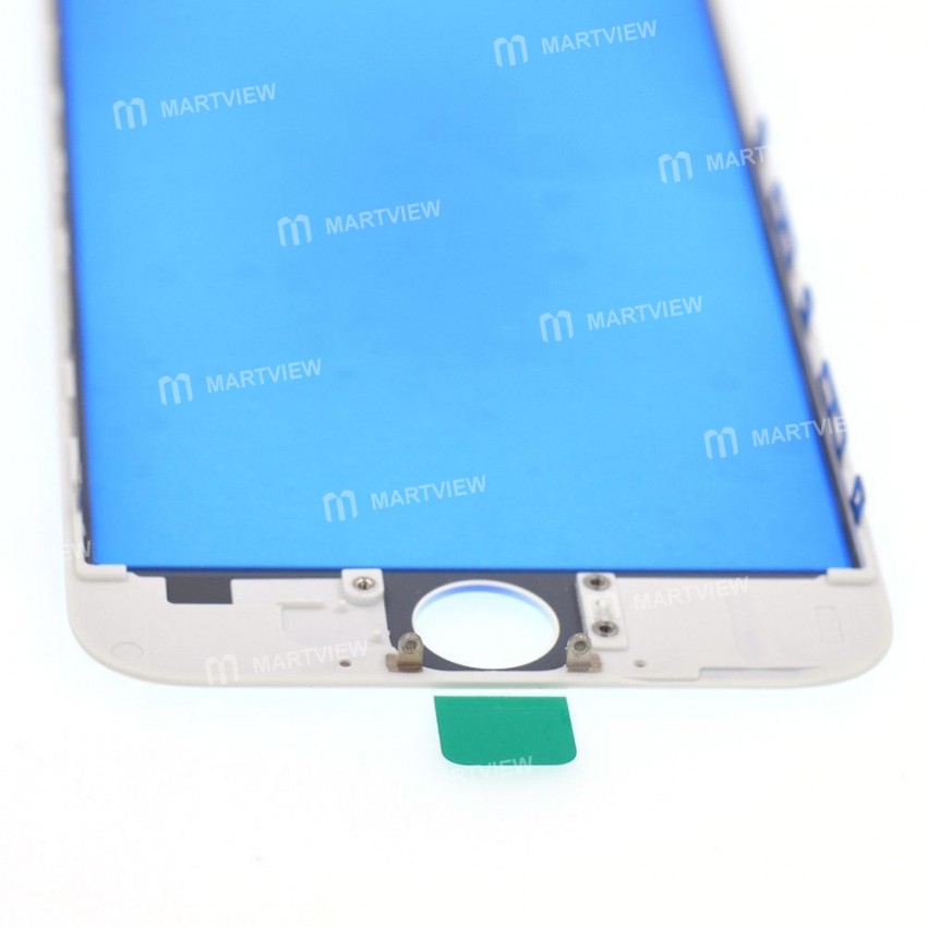 Replacement touch screen digitizer outer glass lens with bezel frame pre assembled for iPhone 6 whit