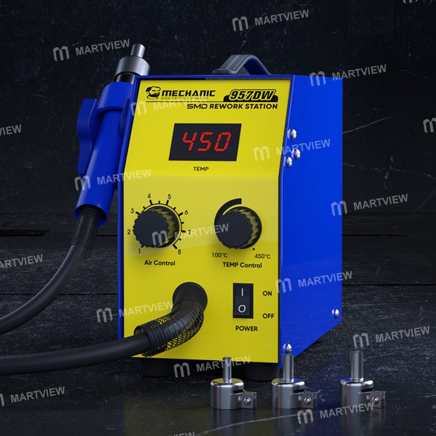 mechanicc 957dw-smd-desoldering-rework-station-with-two-scroll-hot-air-for-mobile-phone-repair-8