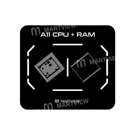 Martview Black Reballing Stencil Tin Net for A11 CPU RAM