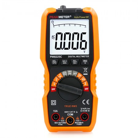 PEAKMETER PM8225C High-Precision Anti-Burning Digital Household Multimeter