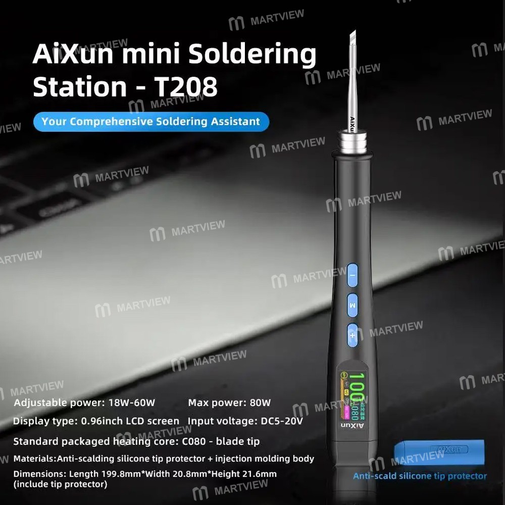 aixun t208-mini-type-c-portable-lcd-digital-display-smart-soldering-pen-with-automatic-sleep-7