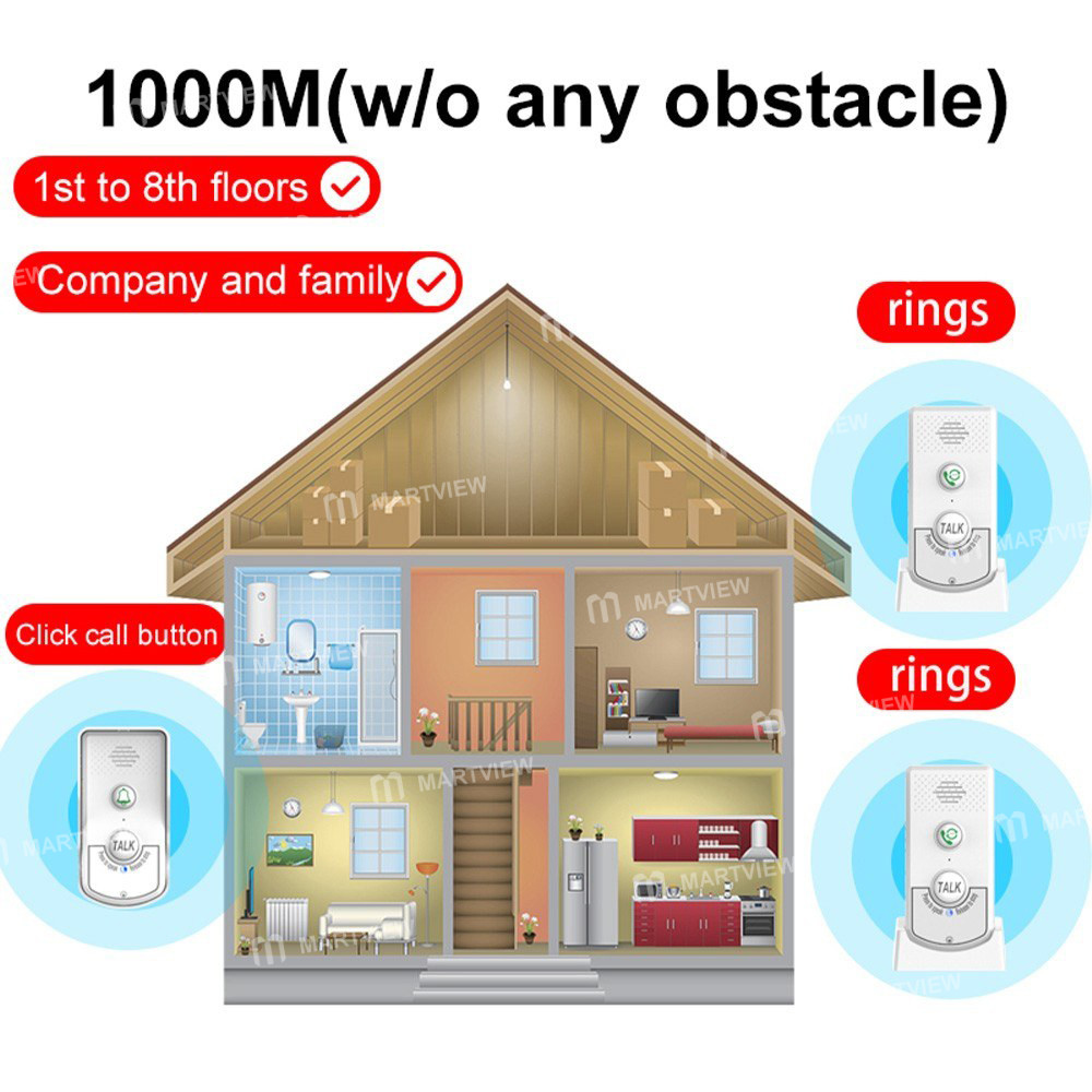 wireless doorbell-intercom-rechargeable-smart-7