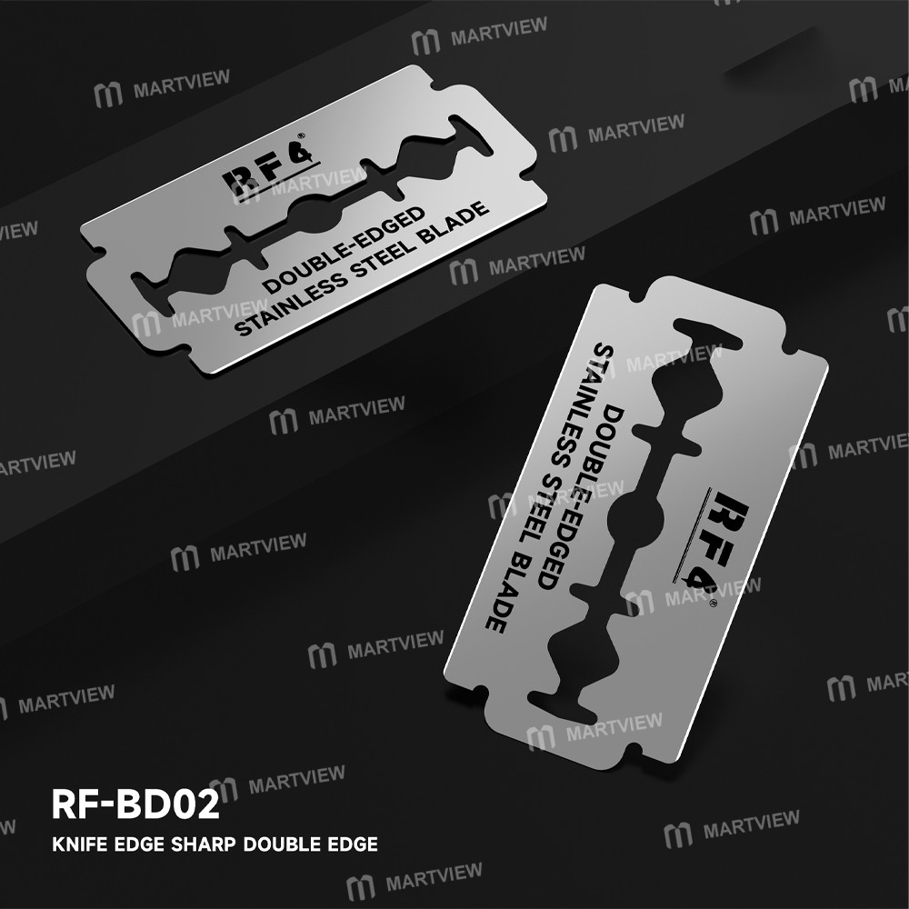 rf4 rf-bd02-sharp-stainless-steel-double-sided-blades-for-screen-frame-glue-removal-7