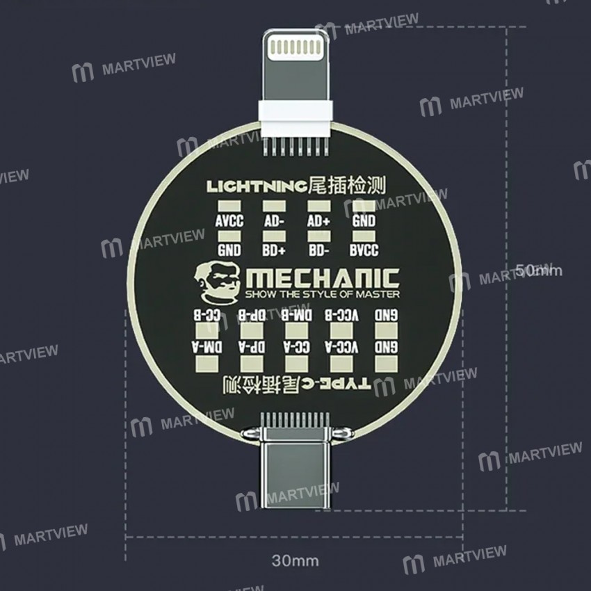 mechanic t810-non-remove-mobile-phone-tail-plug-test-board-5