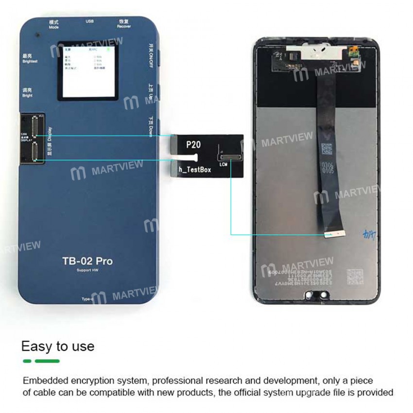 Relife TB-02 PRO Smart Screen Tester Set for Huawei P10 / P20 / P20P / P30 / P40 / Mate9 / Mate10 Pr