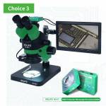 Relife RL-M3T 0.7-4.5X Trinocular HD Camera M-11 M-12 M-13 Stereo Microscope - Green