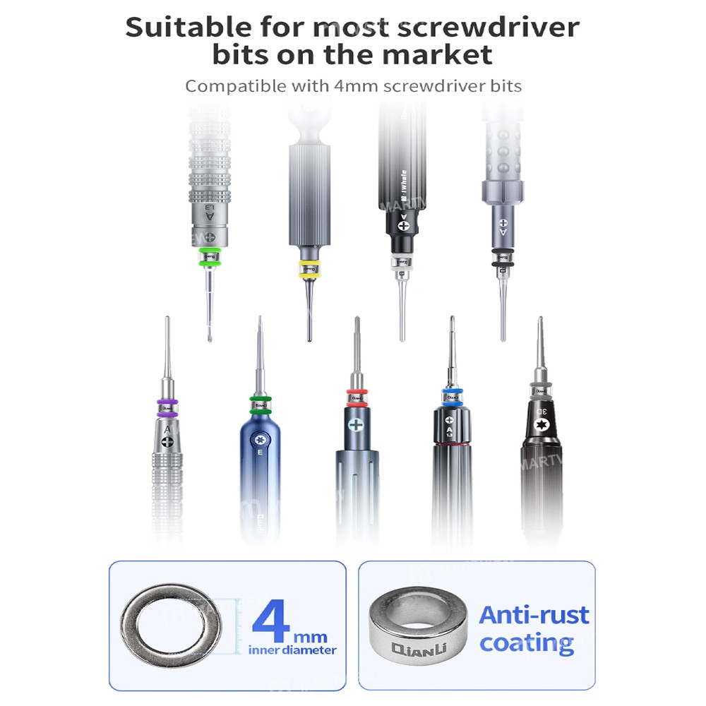 qianli multiple-colors-screwdriver-bit-magnetizer-compatible-with-4mm-screwdriver-bits-13