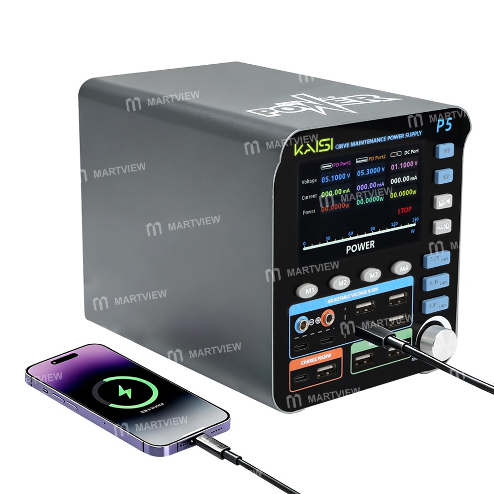 kaisi p5-210w-toroidal-transformer-intelligent-regulated-power-supply-for-mobile-phone-repair-8