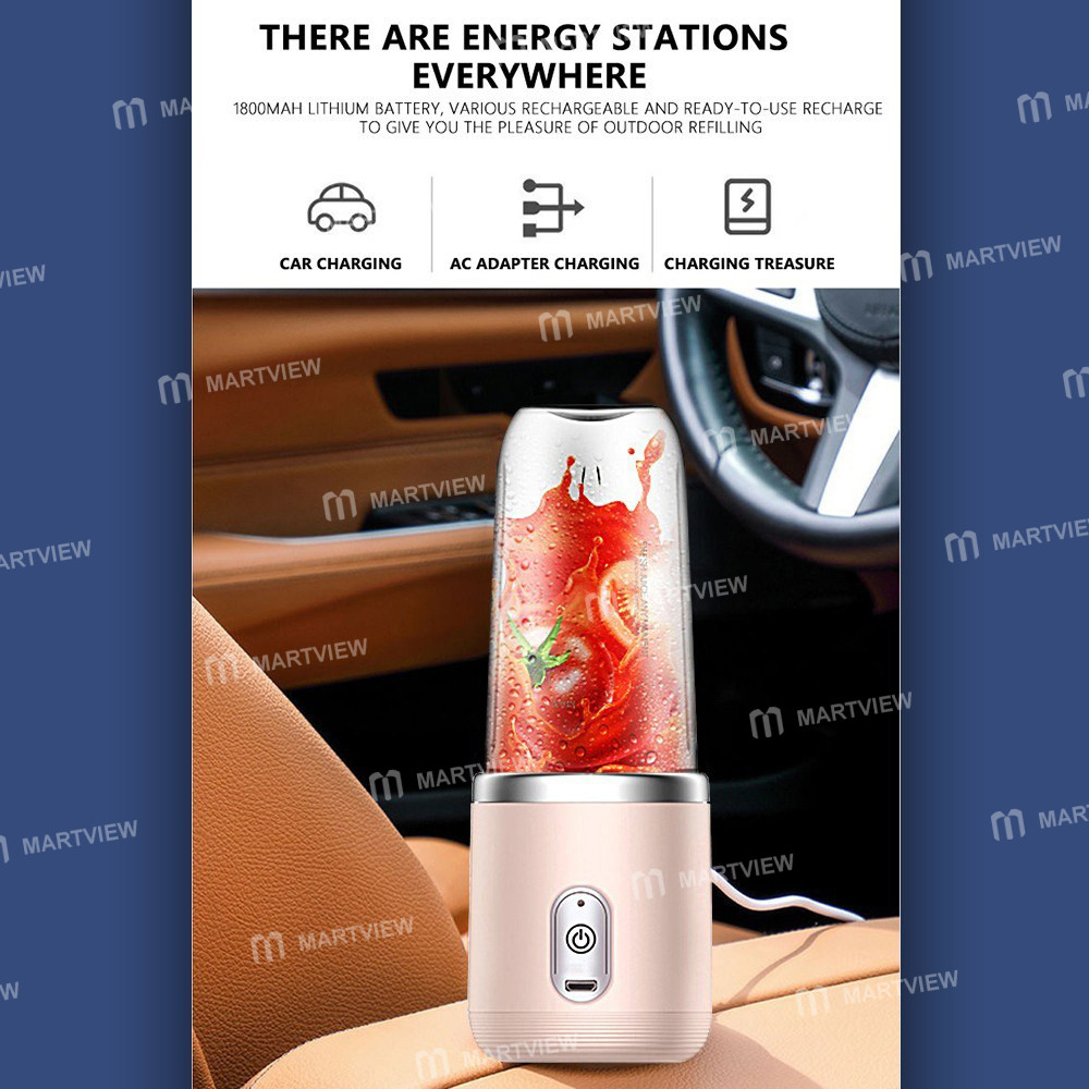 mini mixer-40w-juice-blender-personal-size-portable-rechargeable-usb-double-cup-pink-13