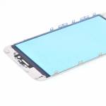 Replacement touch screen digitizer outer glass lens with bezel frame pre assembled for iPhone 6s whi