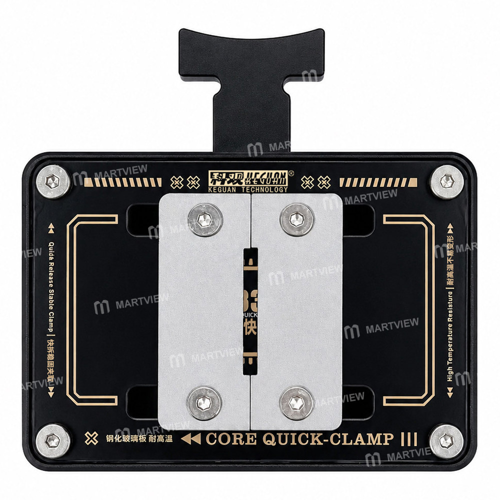 keguan c330-high-temperature-resistant-toughened-glass-concealed-flat-surface-universal-chip-fixture
