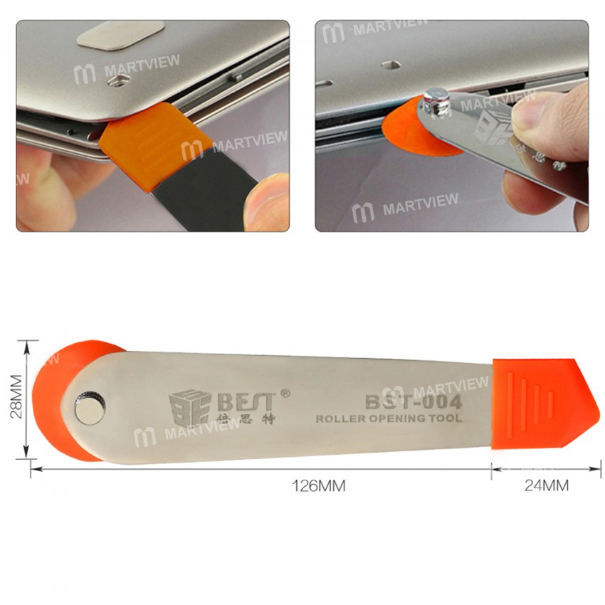 BST-004 Stainless Steel Roller Opening Tool for Mobile Phone and Tablet Repair