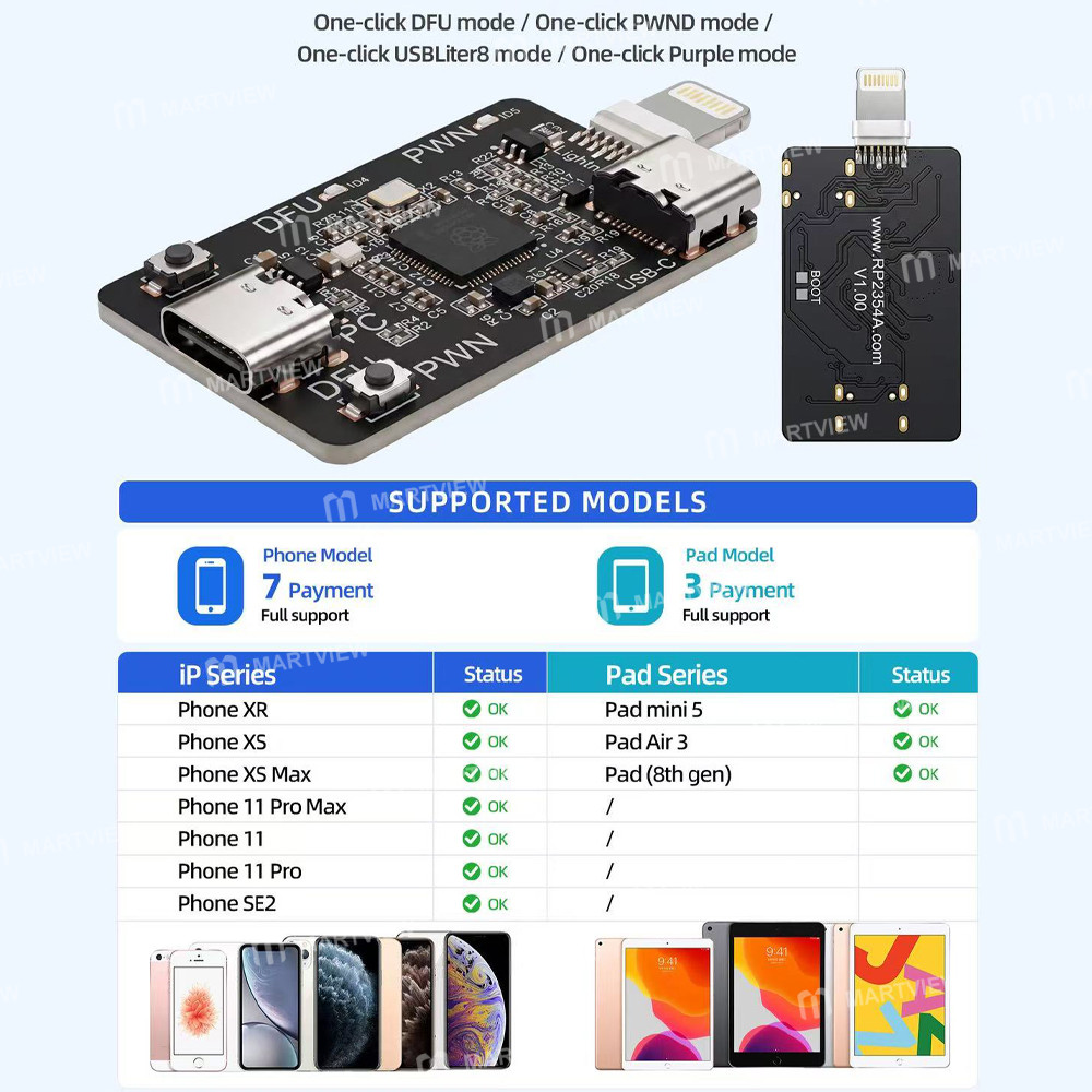 rp2354a third-generation-chip-pico-dfu-engineering-board-for-iphone-entering-dfu-pwn-mode-5