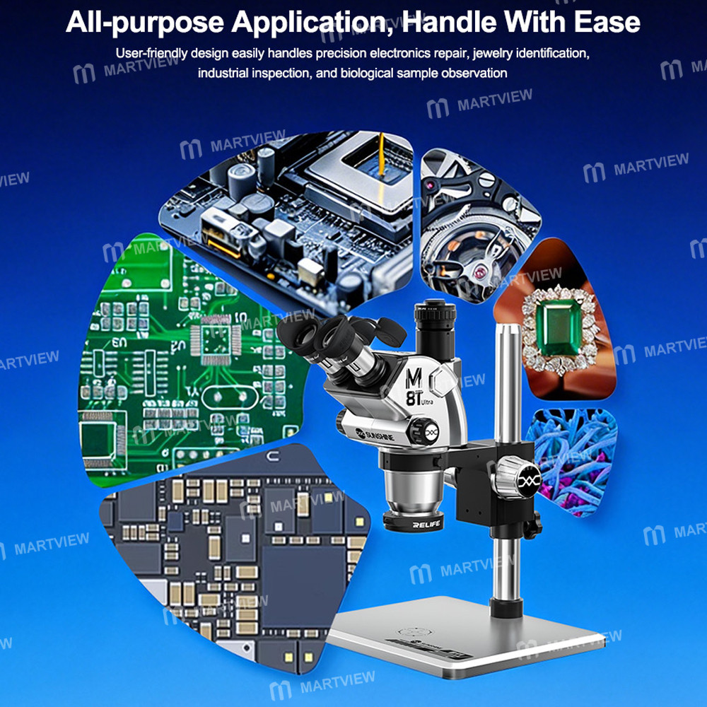 sunshine m8t-ultra-b11-6-72x-synchronous-zoom-trinocular-stereo-microscope-with-b11-big-base-12