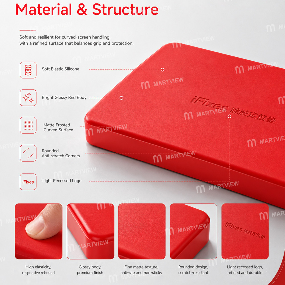 ifixes id77-curved-screen-silicone-positioning-pad-for-glue-cleaning-lamination-positioning-7