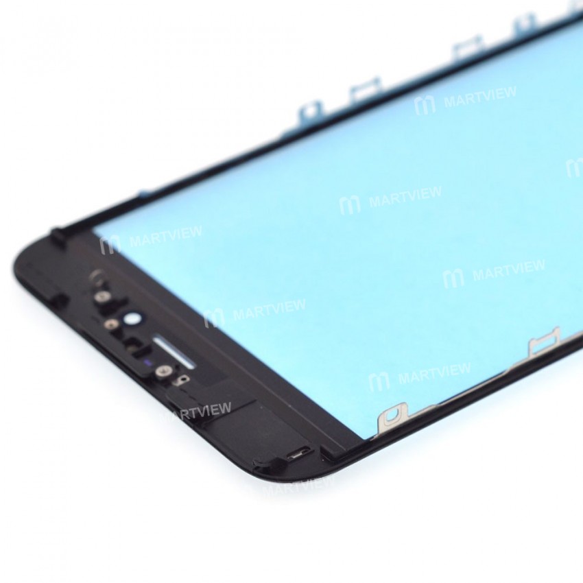 Replacement touch screen digitizer outer glass lens with bezel frame pre assembled for iPhone 6s plu