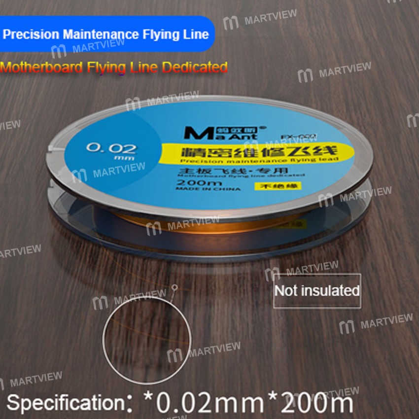 MaAnt 200M Superfine Silver No Breakpoint Flying Line for Phone Motherboard PCB Chip Welding Repair