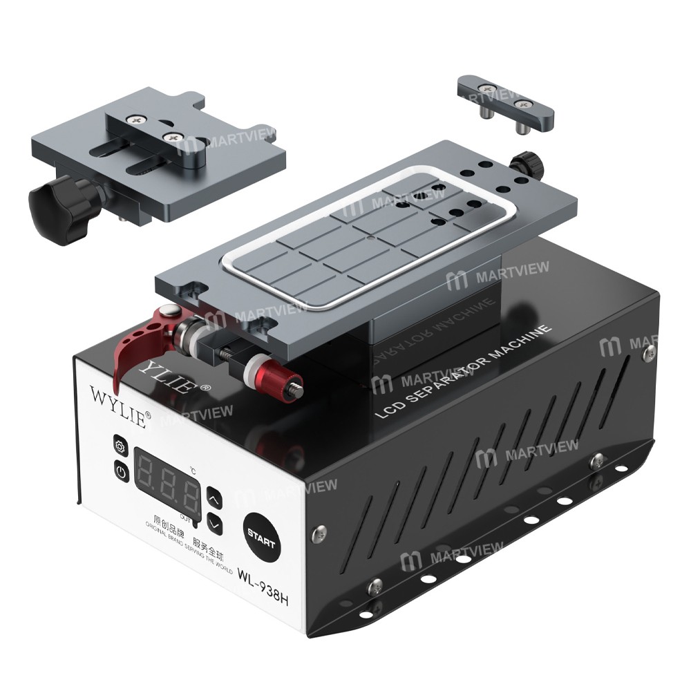 wylie wl-938h-7-inch-360-rotation-lcd-screen-separator-machine-built-in-vacuum-pump-9