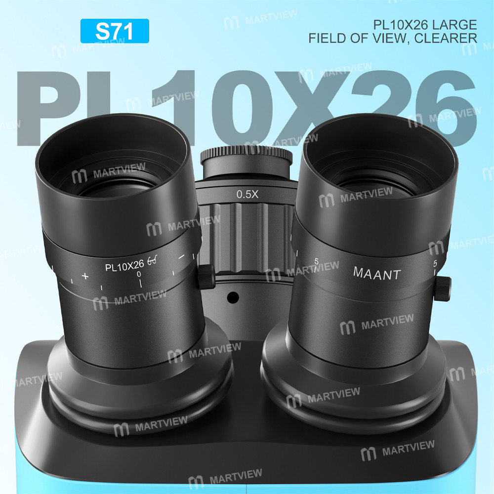 maant s71-65-52x-synchronous-zoom-trinocular-stereo-microscope-with-big-aluminum-alloy-base-4