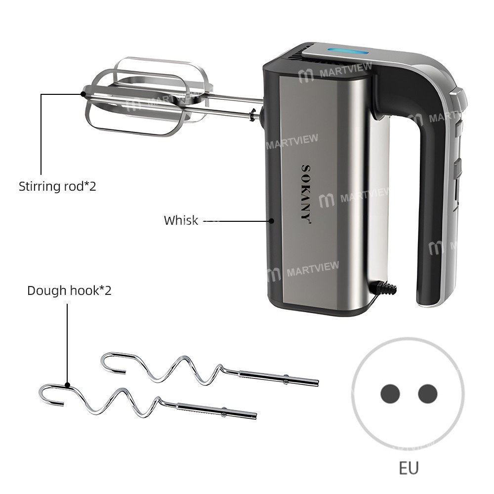 sokany 6651-electric-hand-mixer--800w-5-speed-dough-hook-whips-mixes-cookies-cakes-eggs--dough-07