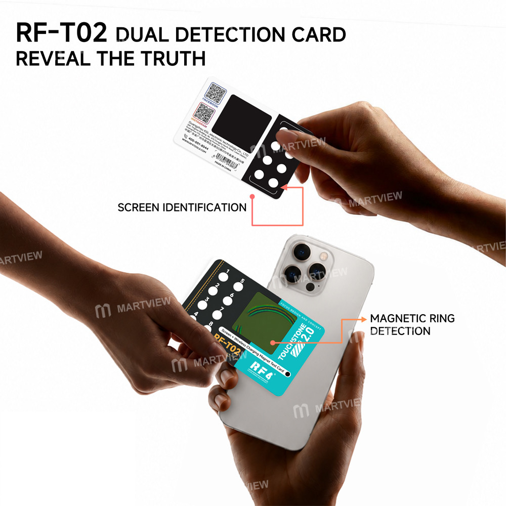 rf t02-2-in-1-dual-detection-card-for-original-screen-identification-magnetic-ring-detection-3