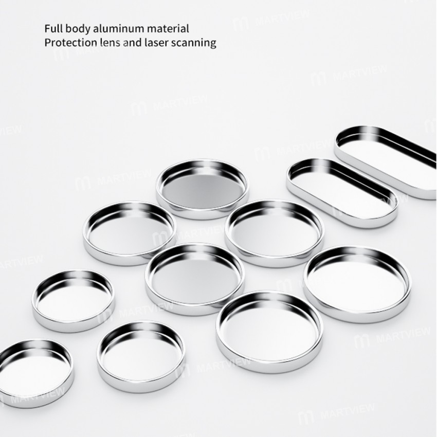TBK Laser Handset Camera Lens Metal Protection Cover for iPhone 8 to 13 Pro Max - 11Pcs