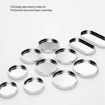 TBK Laser Handset Camera Lens Metal Protection Cover for iPhone 8 to 13 Pro Max - 11Pcs