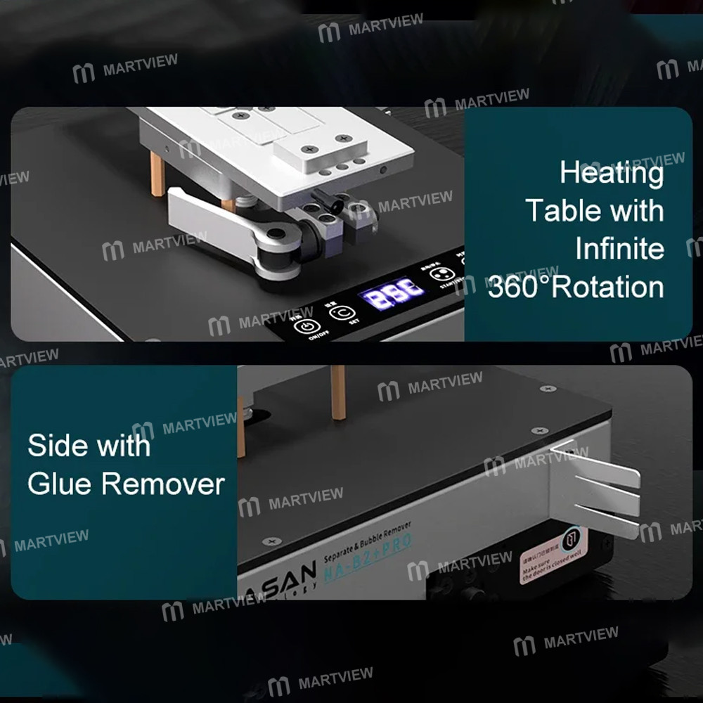 nasan na-b2-pro-2-in-1-8-inch-multi-function-bubble-remover-separator-machine-built-in-air-compresso