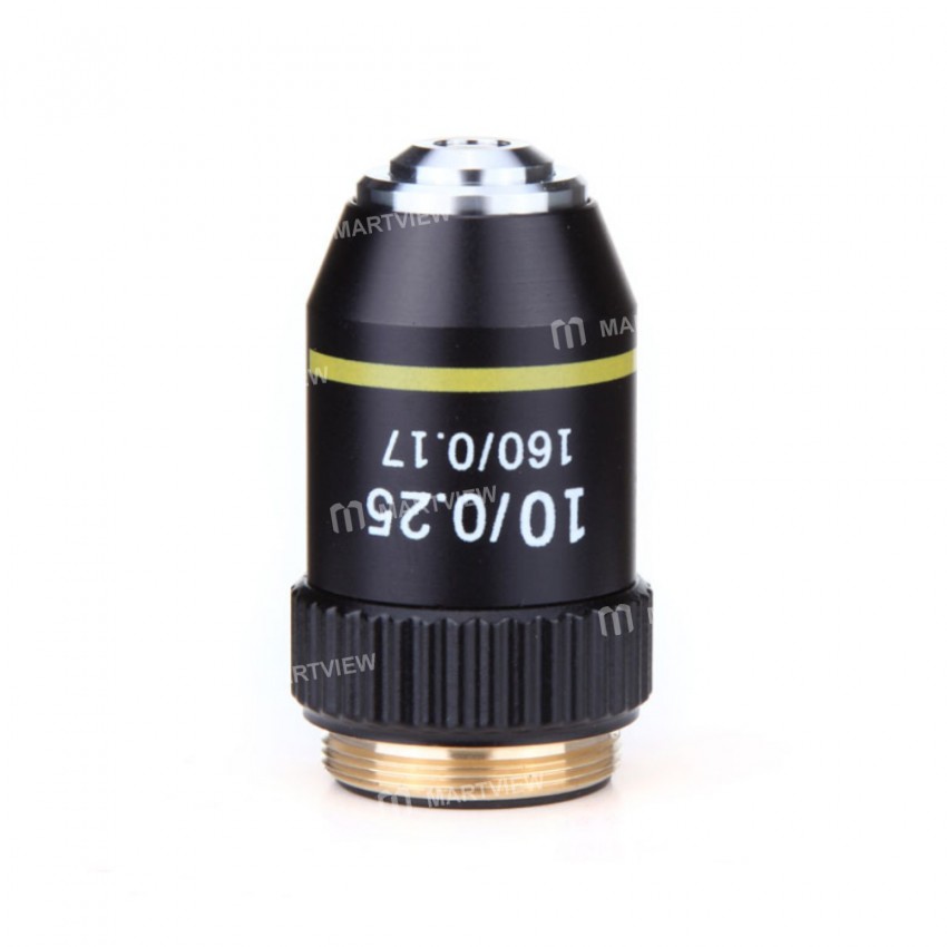 4X 10X 20X 40X 60X 100X High Quality Biological Microscope Objectives Achromatic lens - Black
