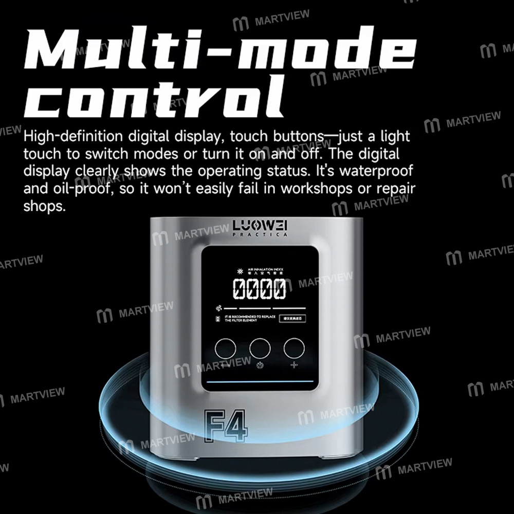 luowei lw-f4-black-hole-portable-high-performance-smoke-purifier-with-real-time-pm25-display-7