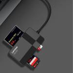 Lenovo D302/D303 Multifunction 4-in-1 USB 3.0 5Gbps Card Reader Support SD/TF/CF/MS Card