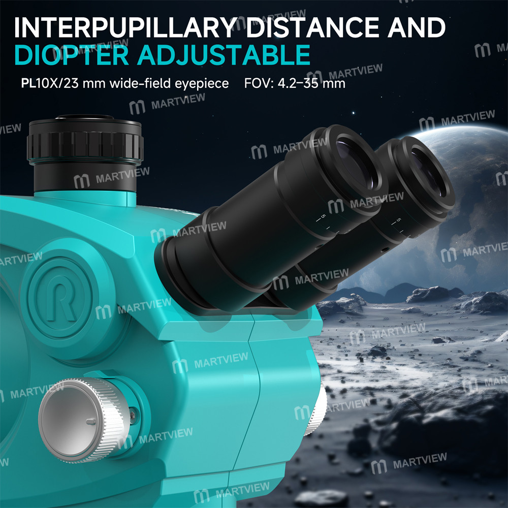 rf4 spx-a6-62x-60x-trinocular-zoom-stereo-microscope-with-rf-a6-2-in-1-integrated-light-source-brack