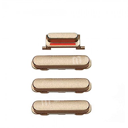 Replacement side buttons mute volume power for iPhone 6 gold
