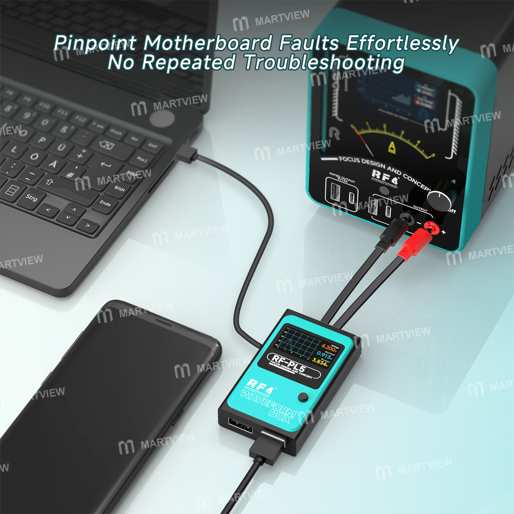 rf4 rf-pl5-current-waveform-tester-with-iboot-fpc02-power-boot-cable-for-iphone-8-17pm-se2-se3-10