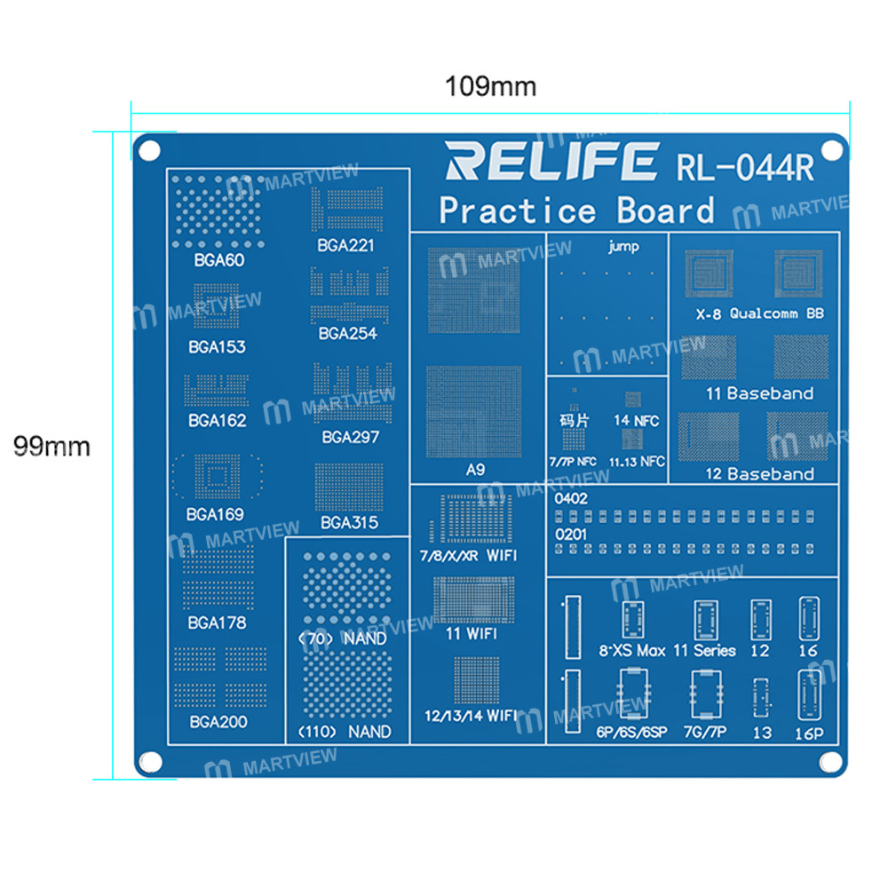 relife rl-044r-bga-chip-connector-socket-welding-test-pract-ce-board-support-iphone-17-series-12