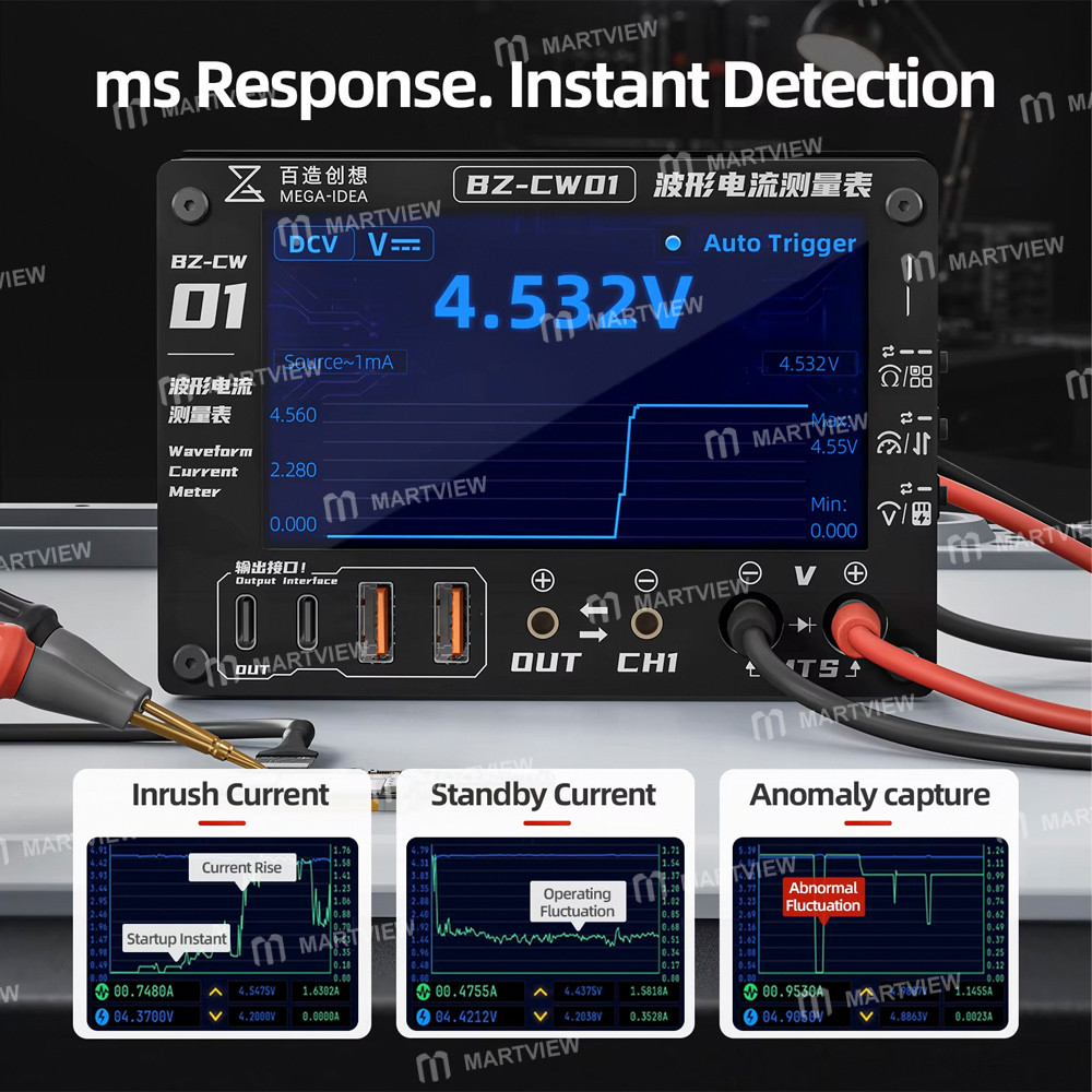 mega idea-bz-cw01-waveform-current-meter-with-waveform-detection-and-host-computer-functions-3