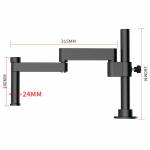 luowei lw-017-360-rotating-folding-lifting-microscope-universal-metal-bracket-arm-3