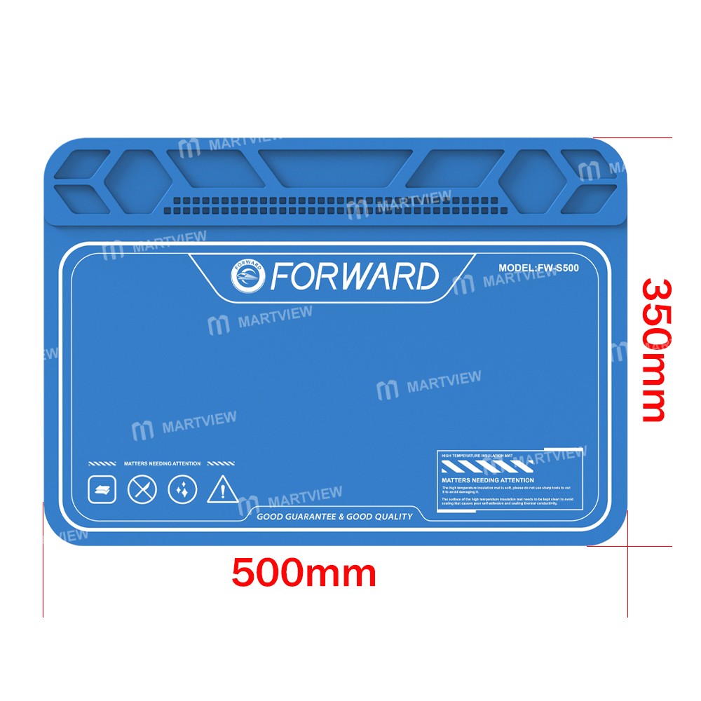 forward fw-s500-500x350mm-insulation-heat-resistant-silicone-pad-for-mobile-phone-bga-soldering-2