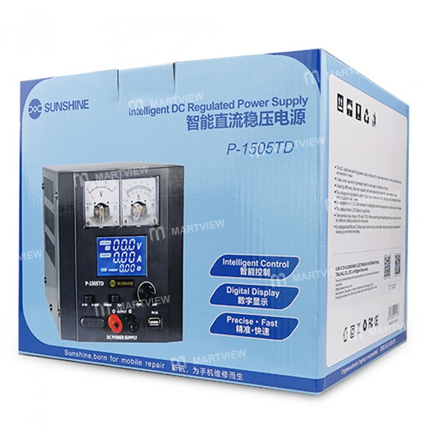 Sunshine P-1505TD 15V 5A Adjustable Intelligent DC Regulated Power Supply with LED Display