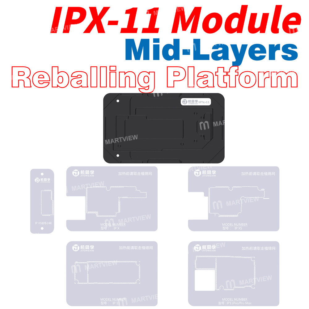 jtx m29-middle-layer-bga-reballing-stencil-tin-planting-platform-for-iphone-x-to-17-pro-max-10