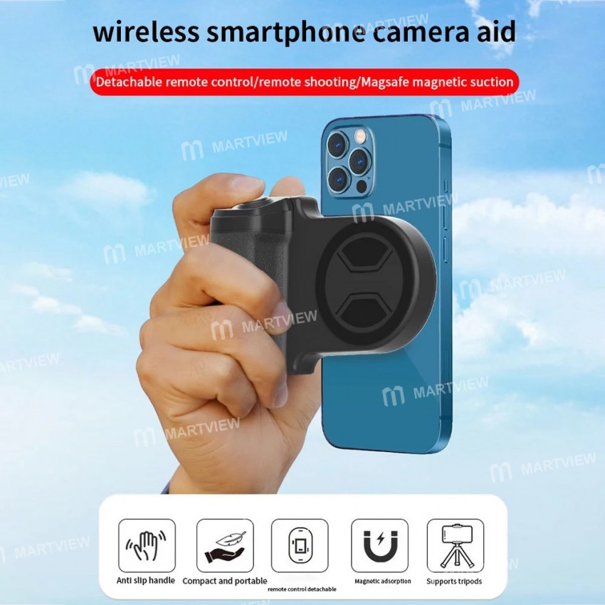 remote detachable-mobile-phone-magnetic-wireless-selfie-handle-6