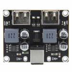 6-32V 2-way Fast Charging Buck Module Support QC3.0 Compatible with Raspberry Pi 4B & Jetson Nano