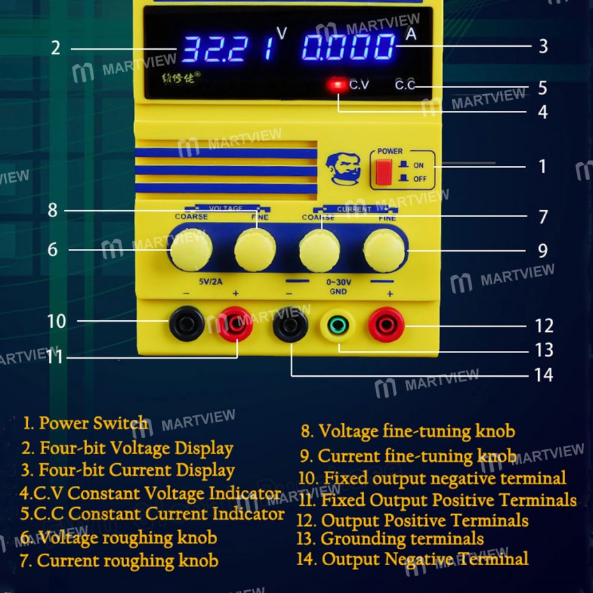 Mechanic DT30P5 30V5A Adjustable Intelligent  Test DC Power Supply with 4-bit Digital Display