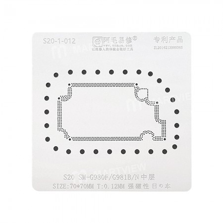 Amaoe Middle Layer BGA Reballing Stencil Net for Samsung S20 SM-G980F G981B / N