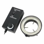 Adjustable 6500K 60 / 144 LED Ring Light Lamp for Industrial Stereo Trinocular Microscope