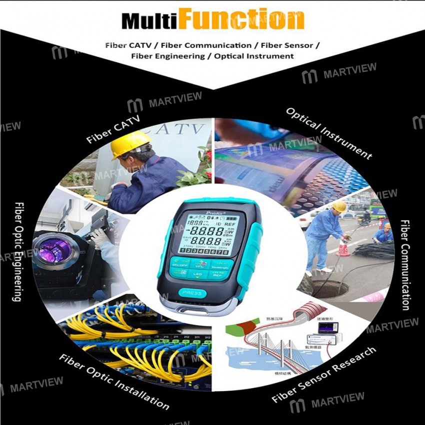 Pro'sKit MT-7615 / MT-7616 4-in-1 Multifunction Fiber Optic Laser Power Multimeter