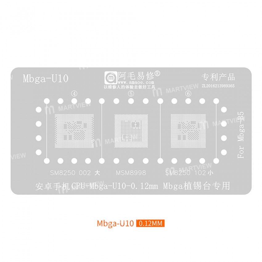 amaoe mbga-b5-middle-layer-bga-reballing-stencil-set-10
