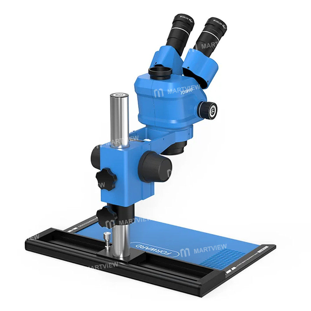 forward fw-c55pro-ts-65-55x-slideway-trinocular-stereo-microscope-with-aluminum-alloy-base-8