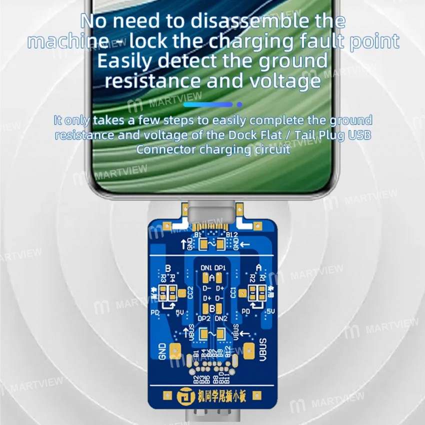 jitongxue bl-804-type-c-interface-tail-insertion-detection-board-for-lock-the-charging-fault-point-3