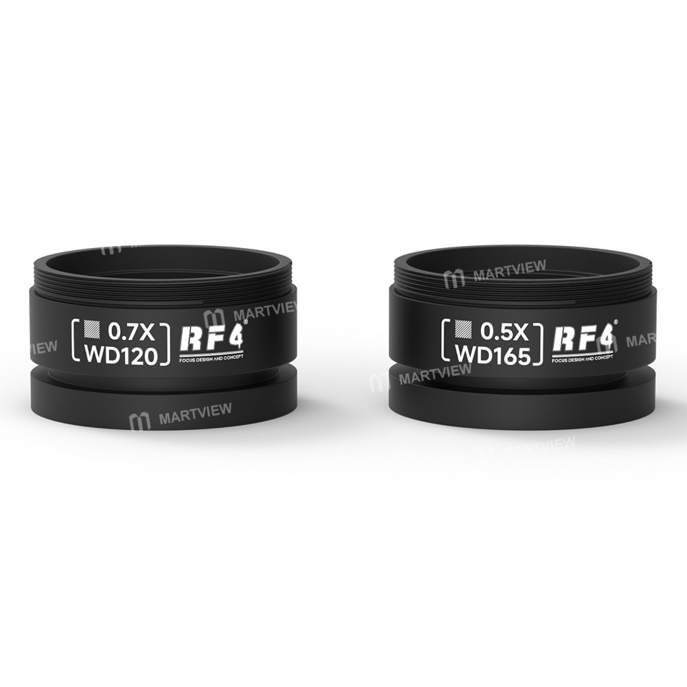 rf4 rf05-rf07-05x-wd165-07x-wd120-long-working-distance-objective-lens-for-stereo-microscopes-1